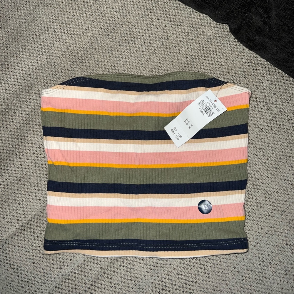 Striped Tube Top, Hollister, brand new